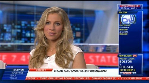 Millie Clode Sky Sports News Presenter