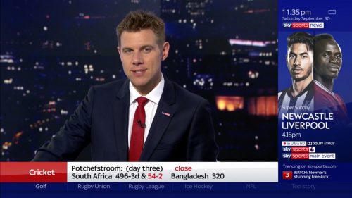 Tony Wrighton Sky Sports News Presenter