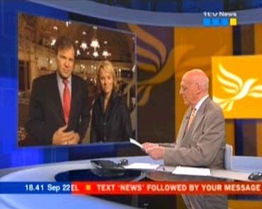 ITV News at  Gordon Honeycombe
