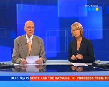 ITV News at  Gordon Honeycombe