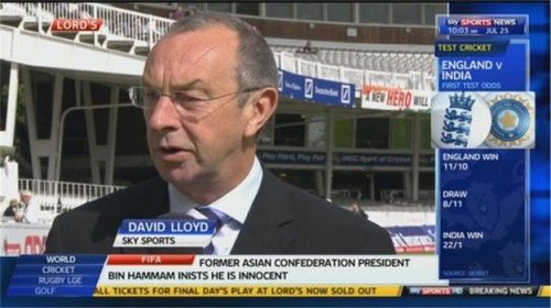 David Lloyd Sky Sports Cricket