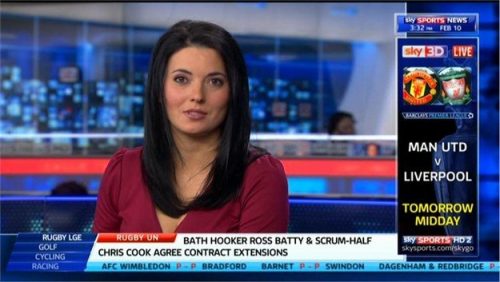 Natalie Sawyer Sky Sports News Presenter