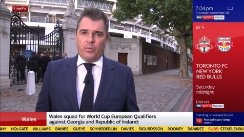 Geraint Hughes Sky Sports News Reporter