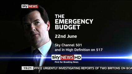 Emergency Budget – Sky News Promo 2010