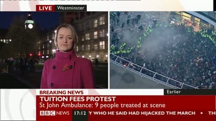 student protests bbc