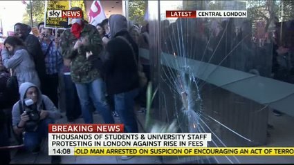 student protests sky news