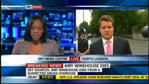 amy winehouse dead sky news