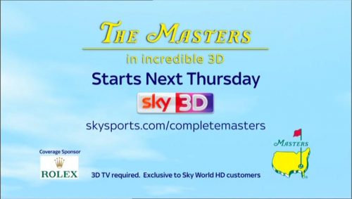 Sky Sports Promo - The Masters 2012 - 3D 04-02 23-08-10