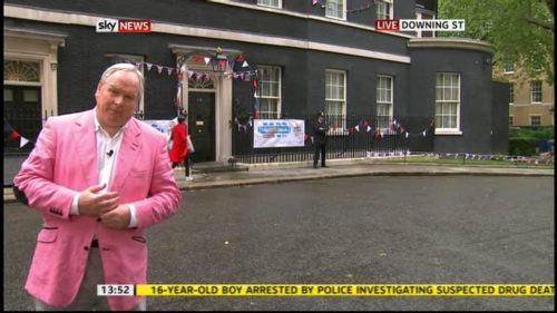 Images: Adam Boulton in pink Diamond Jubilee jacket