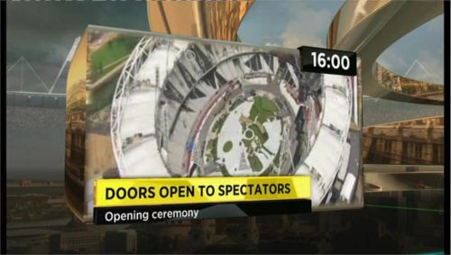 Example of BBC Sports graphics during London 2012 (2)