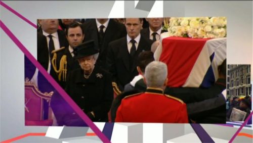 Channel  News pm Thatcher Funeral