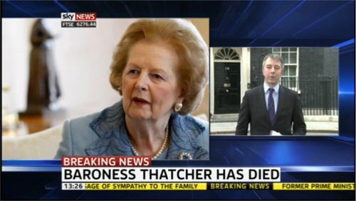 Margaret Thatcher dies Skys Joey Jones remembers