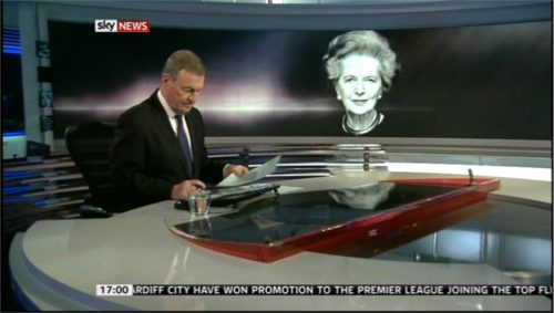 Sky News pm Thatcher Funeral