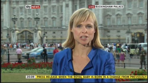 Royal Baby: Anna Botting presents evening bulletin from Buckingham Palace