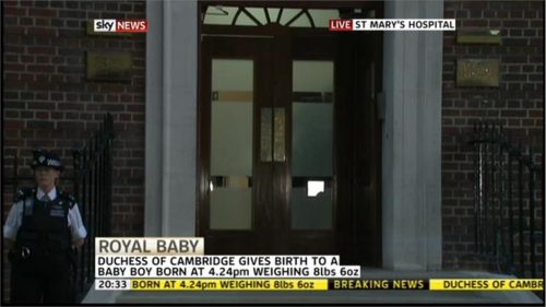 Kate Middleton gives birth to baby boy… born at 4.24pm, weighing 8lbs 6oz