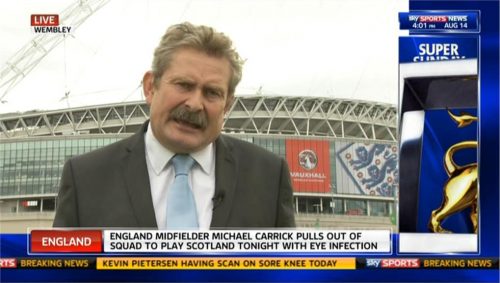 Sky Sports Nick Collins Falls live on Air 08 14 18 32 58