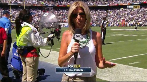 Laura Okmin NFL on Fox Sideline Reporter