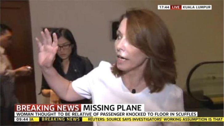 Video: Kay Burley on drama at missing plane news conference