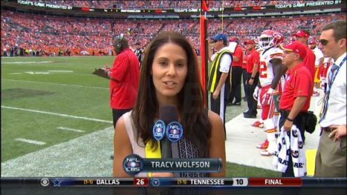 Tracy Wolfson NFL on CBS Sideline Reporter