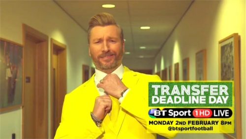 BT Sport Promo - Transfer Deadline Day 2015 with Robbie Savage and Lynsey Hipgrave (11)