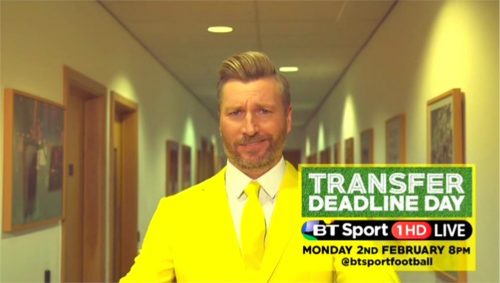 BT Sport Promo Transfer Deadline Day 2015 with Robbie Savage and Lynsey Hipgrave 13