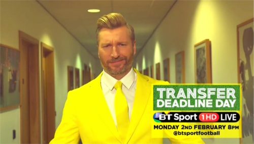BT Sport Promo - Transfer Deadline Day 2015 with Robbie Savage and Lynsey Hipgrave (14)