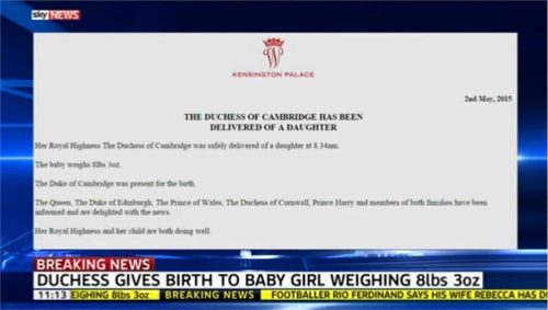 Sky News Royal Baby II d