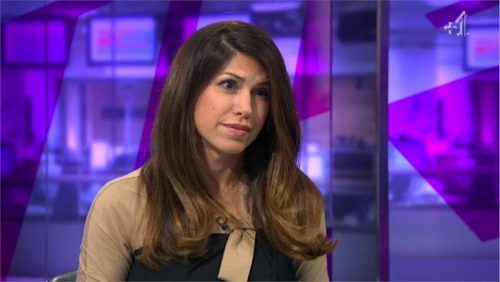 Helia Ebrahimi Images of Channel  News Reporter