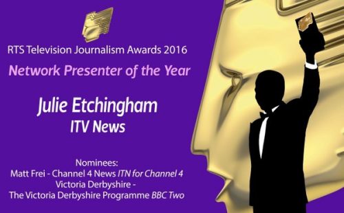 RTS Awards Julie Etchingham