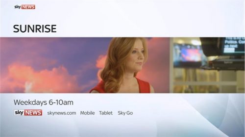 Sky News Promo  Sunrise with Sarah Jane Mee