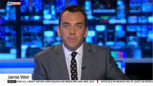 Jamie Weir Sky News Presenter