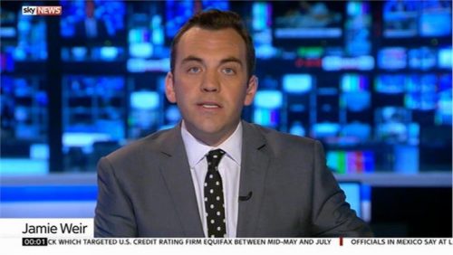 Jamie Weir Sky News Presenter