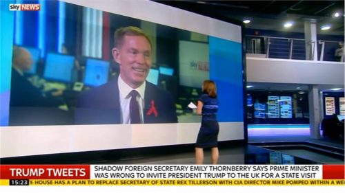Kay Burley and Chris Bryant MP wager over Donald Trump visiting the UK