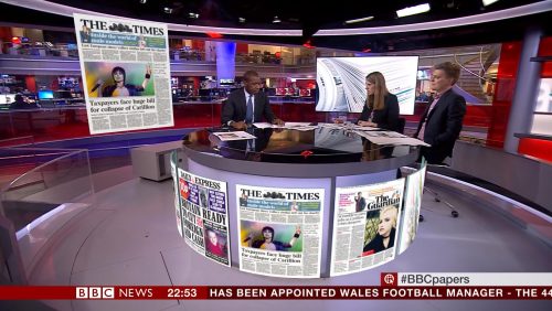 BBC NEWS HD The Papers