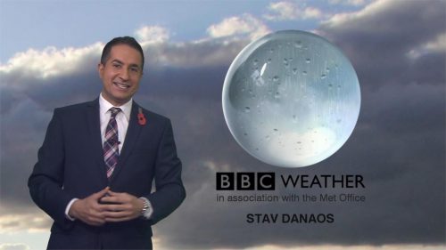 Stav Danaos BBC Weather Presenter