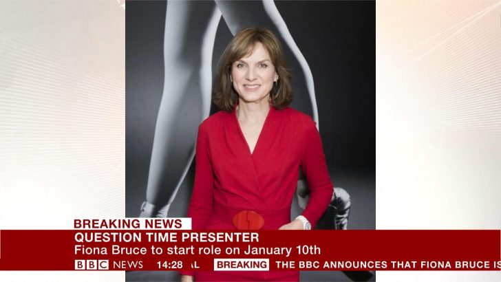 Fiona Bruce has been announced as the new presenter for BBC One’s Question Time.
