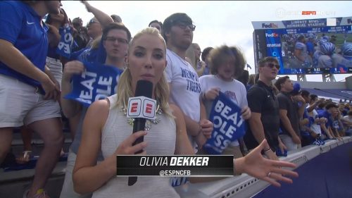 Olivia Dekker Reporter ESPN College Football Coverage