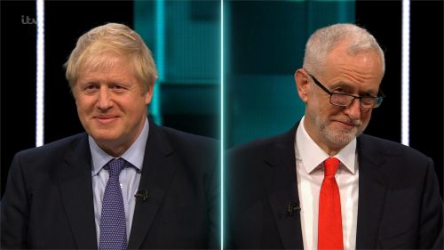 General Election 2019 - The ITV Debate - Johnson v Corbyn - Presentation (47)