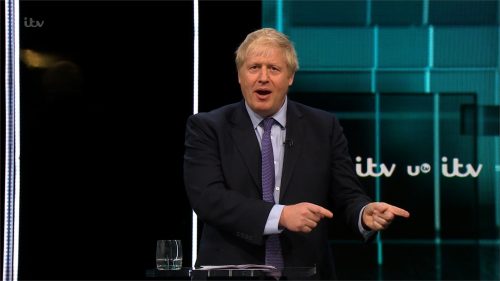General Election 2019 - The ITV Debate - Johnson v Corbyn - Presentation (49)