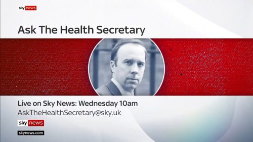 Ask the Health Secretary Sky News Promo 2020 4