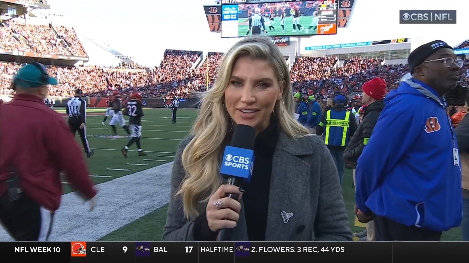 Melanie Collins on CBS NFL