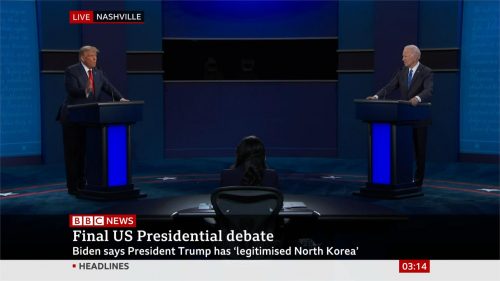 US Election 2020 - BBC News - Final Debate (21)