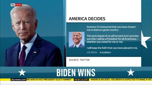 Biden Wins Sky News 10