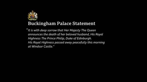 Prince Philip Dies - BBC News Coverage (10)