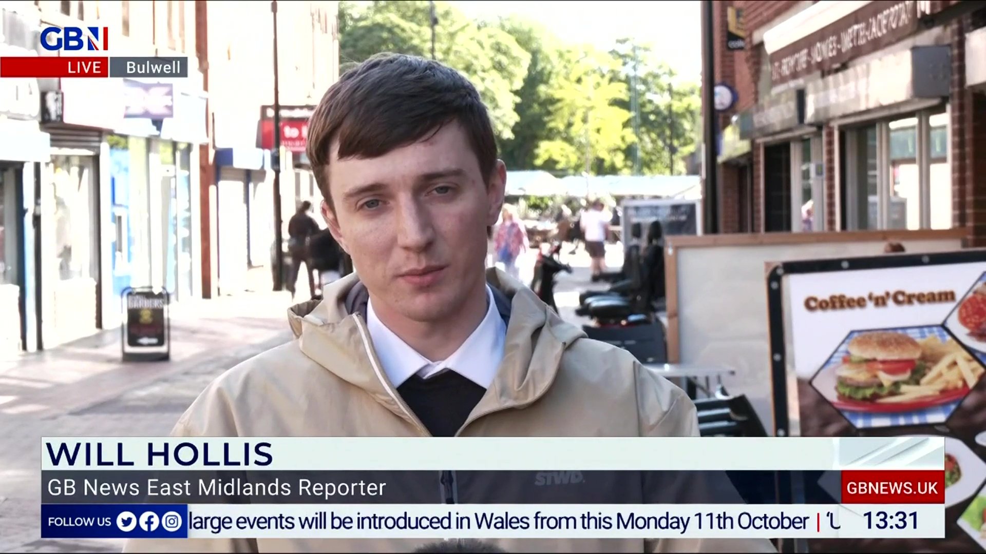 Will Hollis GB News Reporter