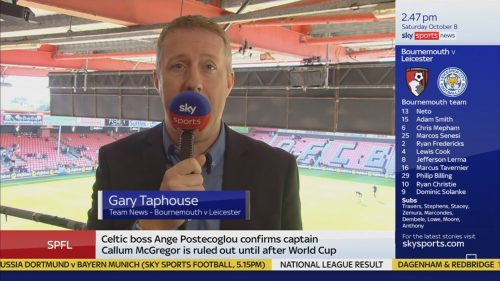 Gary Taphouse on Sky Sports