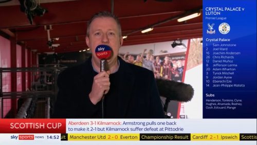 Gary Taphouse on Sky Sports Football