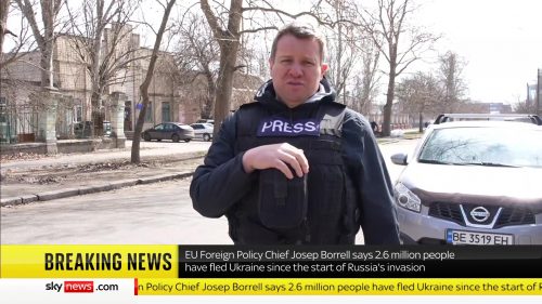 Sky News covering Ukraine War (3)
