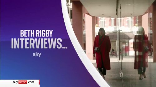 Beth Rigby Interviews.. Sky News Promo