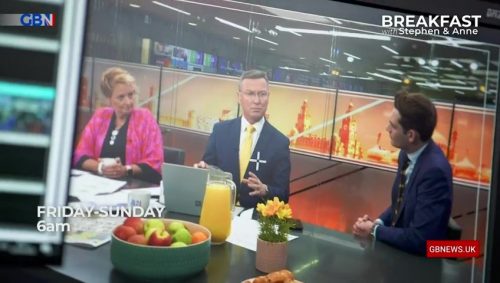 Breakfast with Stephen and Anne GB News Promo